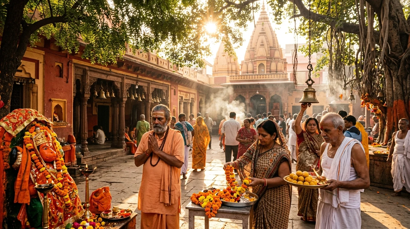 Explore Varanasi Sankat Mochan Hanuman Temple Dashashwamedh Ghat Bhu Highlights